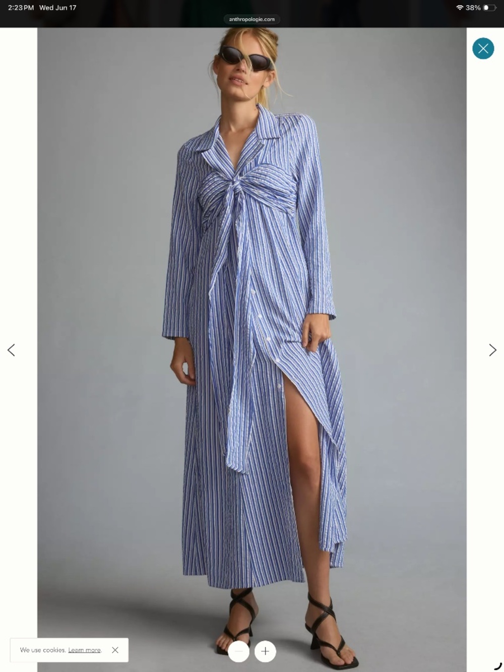 NWT Anthropologie Porridge Tie Front Dress